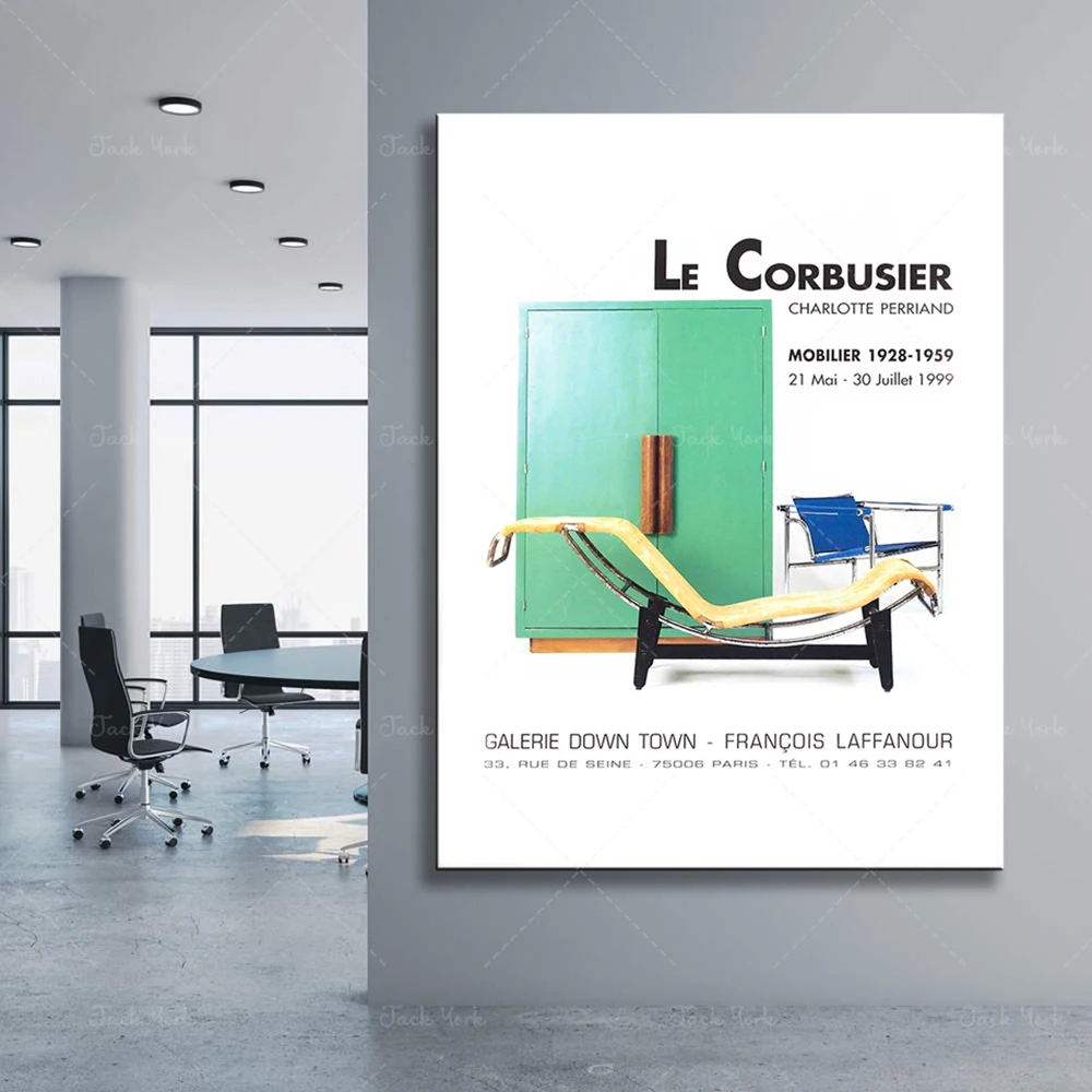 Le Corbusier + Charlotte Perriand |   Poster zur Möbelstellung