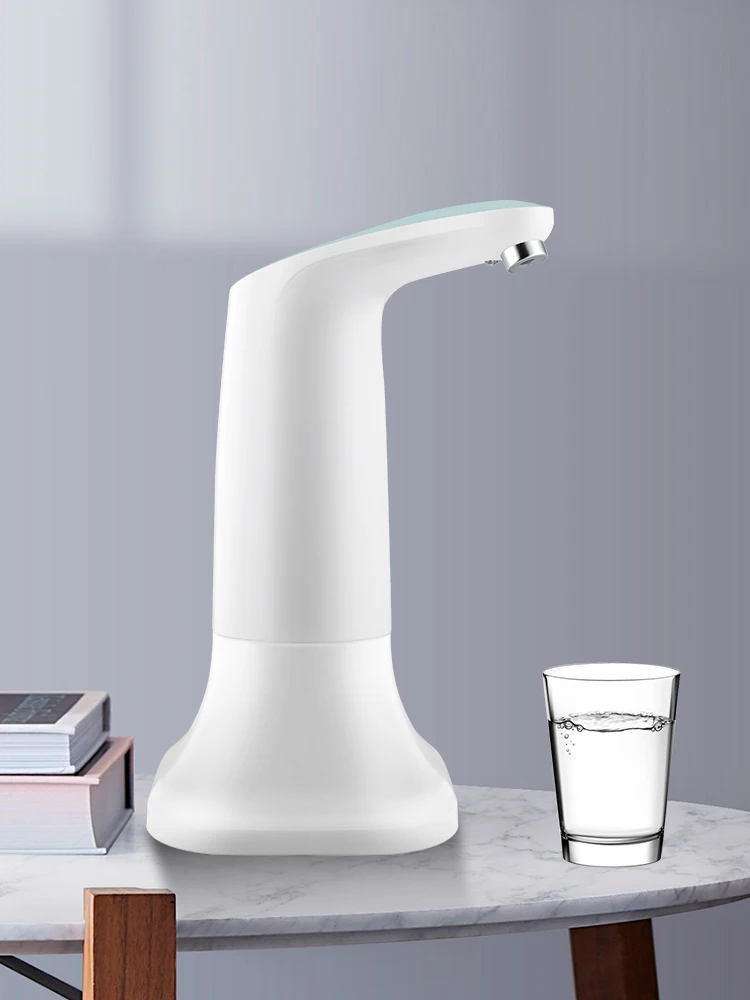 Bomba de botella de agua eléctrica integrada, dispensador de agua recargable por USB, interruptor de bomba de agua, herramienta de hervidor de 5 galones con luz nocturna