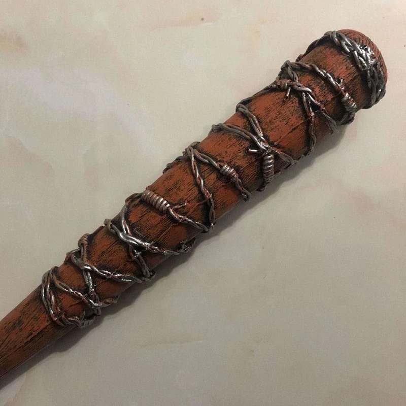 Bate de béisbol de madera The Walking Dead, Negan \'Lucille, alambre de púas, 1: 1