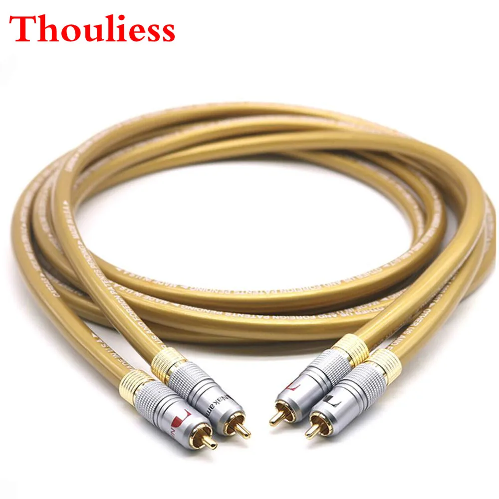 

Thouliess Pair HIFI Cardas HEXLINK GOLDEN 5C Audio Cable Nak-chi RCA Interconnect Cable for Amplifier CD DVD player Speaker