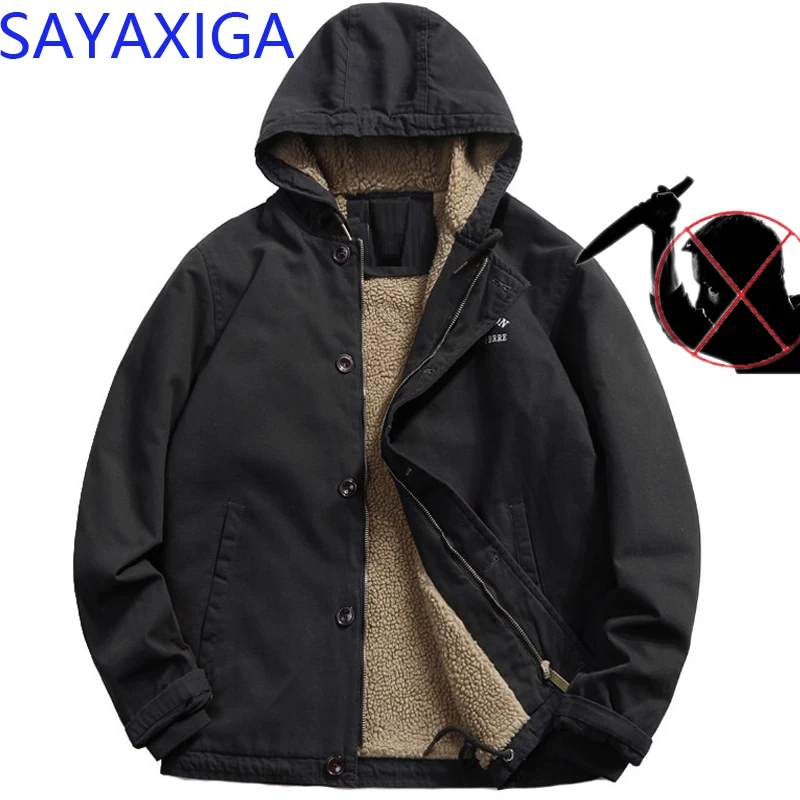 Protective Stab Proof Cut-resistant Jacket Self-defense Tactics Anti-hack Bodyguard Businessmen Fashion Hooded Safety Clothing