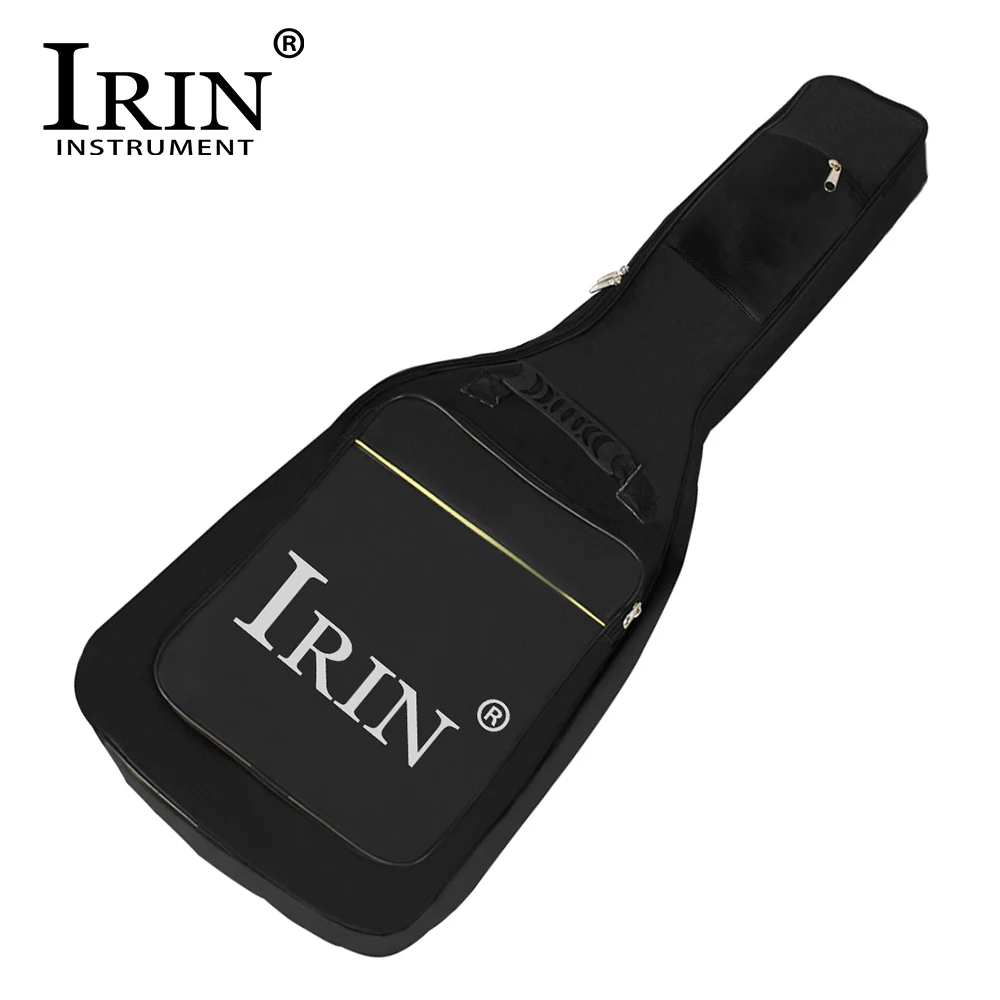 IRIN Waterproof Guitar Case Double Strap Padded Black Electric Guitar Gig Bag Backpack Shoulder Straps Guitar Parts Accessories