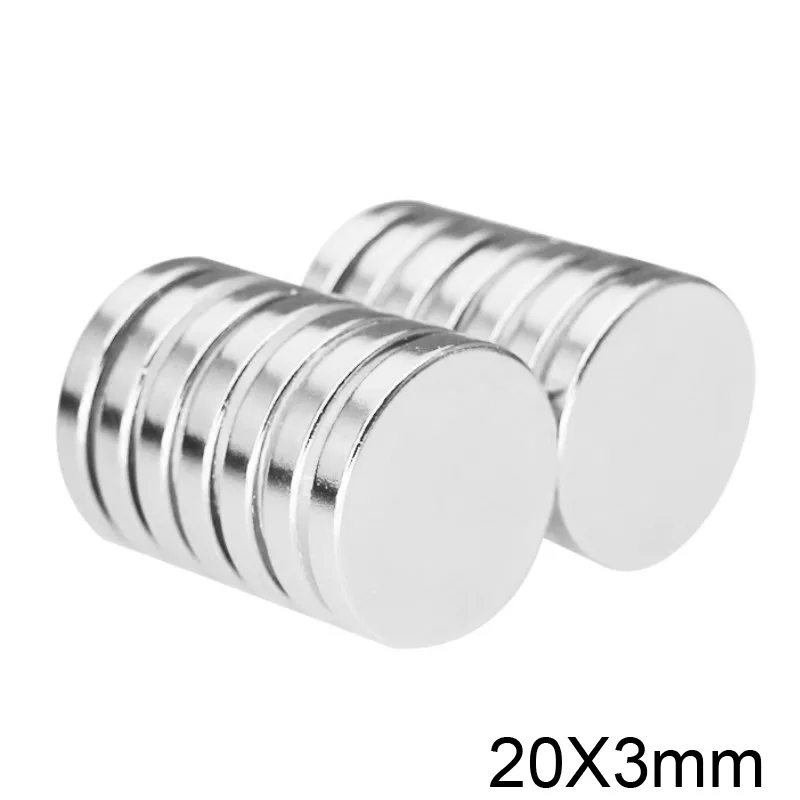 5/10/20/30/50pcs 20x3 Sheet Neodymium Magnet 20mm x 3mm Round Powerful NdFeB Magnets 20x3mm Rare Earth Magnetic magnet Disc 20*3