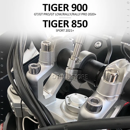 Imagen 2 del producto Adaptador de extensión de manillar de motocicleta Tiger900 GT PRO, abrazadera para manillar de motocicleta Tiger850, 900, 850