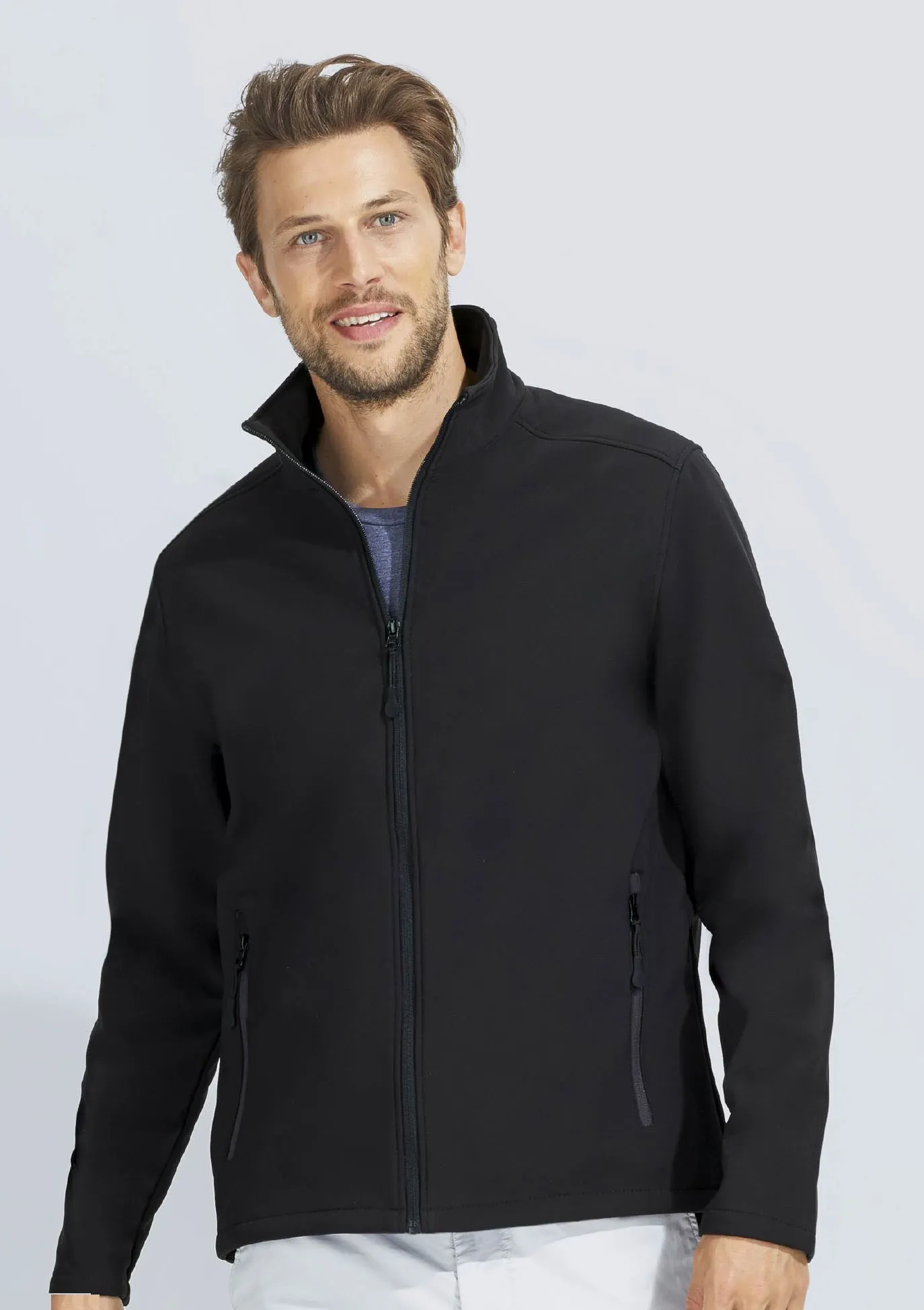 MEN's SOFTSHELL jacket with zipper-RACE MEN