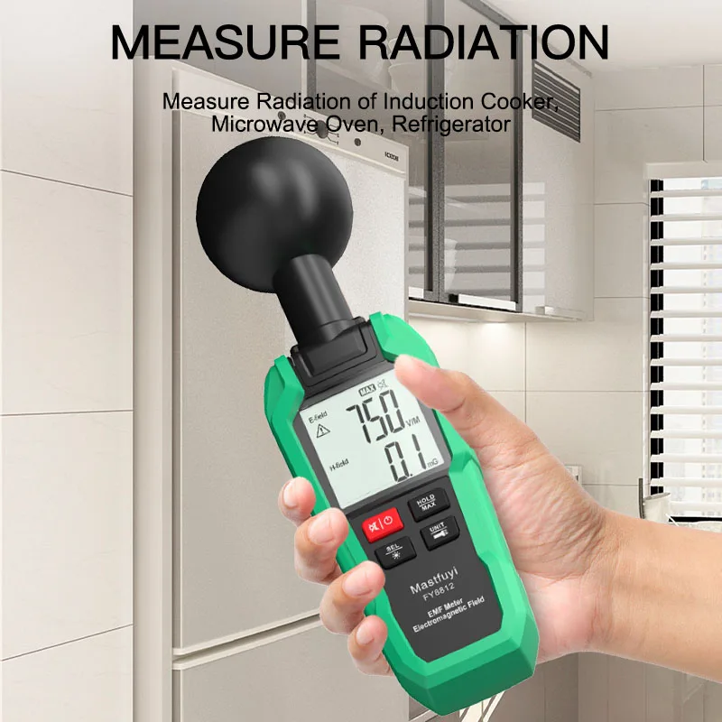 Counter Geiger Electromagnetic Radiation Detector Handheld Radiometer Tester Magnetic Field Detect Three Measures Ghost Hunting