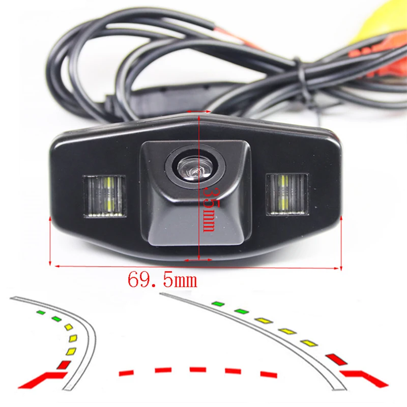 

Dynamic Trajectory Car Rear View Parking for Honda Accord Pilot Civic Odyssey Acura TSX Vehicle Reverse Camera