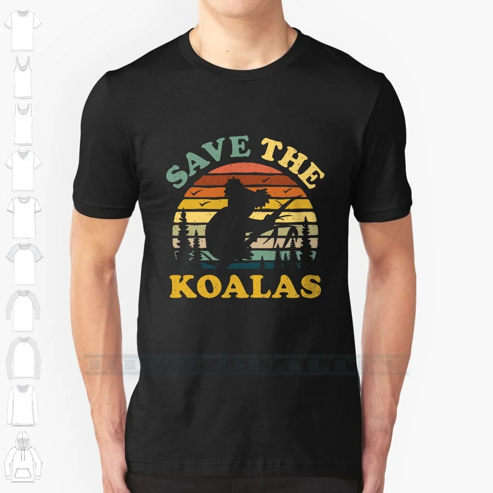 Save The Koalas Vintage Retro 100% Cotton T Shirt Koala Vintage Gift Save The Koalas Vintage Retro Gift Koala Bear Koalas 70s
