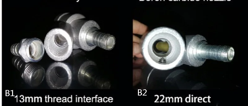 B-type zandstraalpistool, zandstraalset, boorcarbide spuitmond