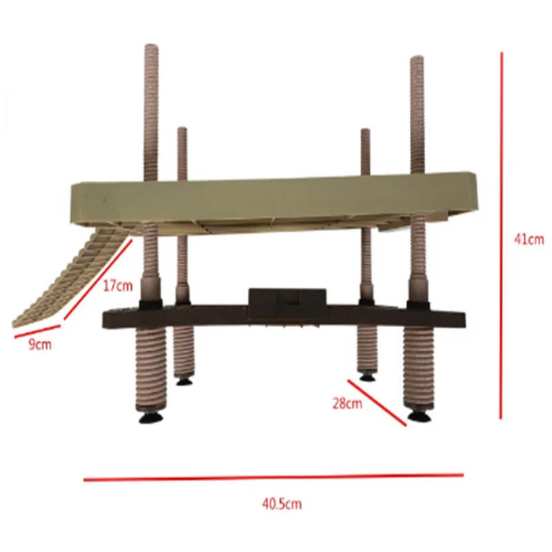 Reptile Large Turtle Square Pier Platform With Ramp Ladder Basking Floating Plastic Durable High Quality
