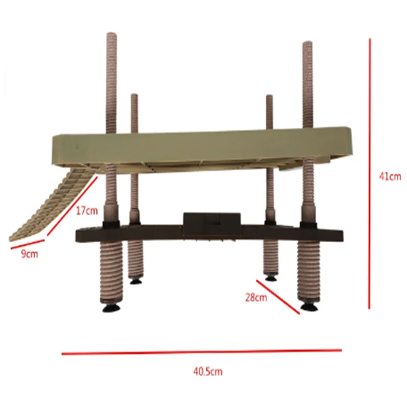 Imagem -03 - Plataforma de Cais Quadrados para Répteis Grande Tartaruga Rampa Escada Basquete Plástico Flutuante Durável Alta Qualidade