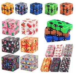 Infinito Cube Anti-Stress Fidget Brinquedos, Criativo Infinito Cube, Escritório Flip Cubic Puzzle, Parar o stress Apaziguador, Brinquedo autismo