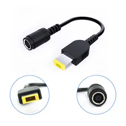 OULLX 7.9*5.5mm Round Jack to Square Plug End Adapter Pigtail Charger Power Adapter Converter Cable For IBM Lenovo Thinkpad