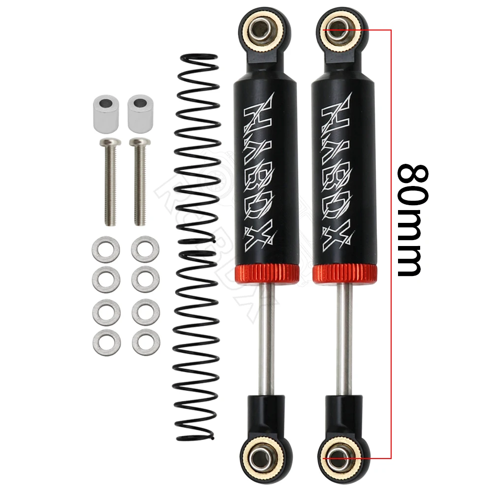 RC Car Built-in Spring 70/80/90/100/110mm Shock Absorber Damper For 1/10 RC Crawler Axial SCX10 ii RBX10 Wraith TRX-4 MST Redcat