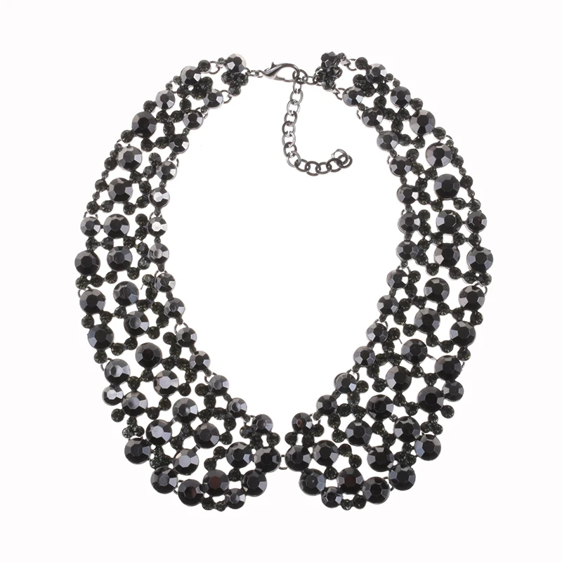 2025 New Multilayer Faux Pearl Large Collar Big Bib Choker Necklace Women Luxury Crystal Statement Necklace Indian Jewelry