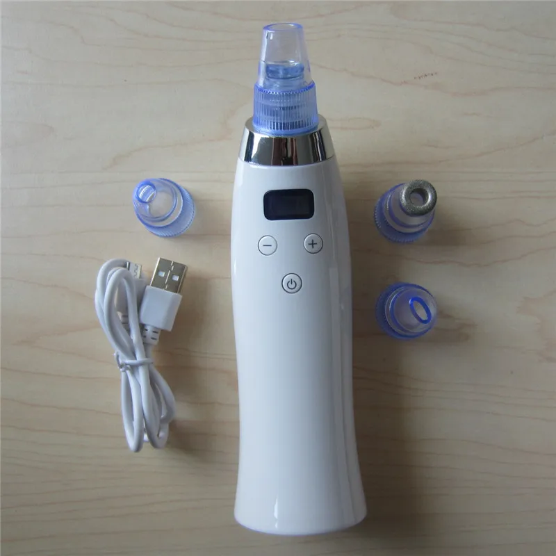 100V-240V Rechargeable Vacuum Dermabrasion Device Blackhead Removal Skin Peel Facial Rejuvenation Beauty Tool