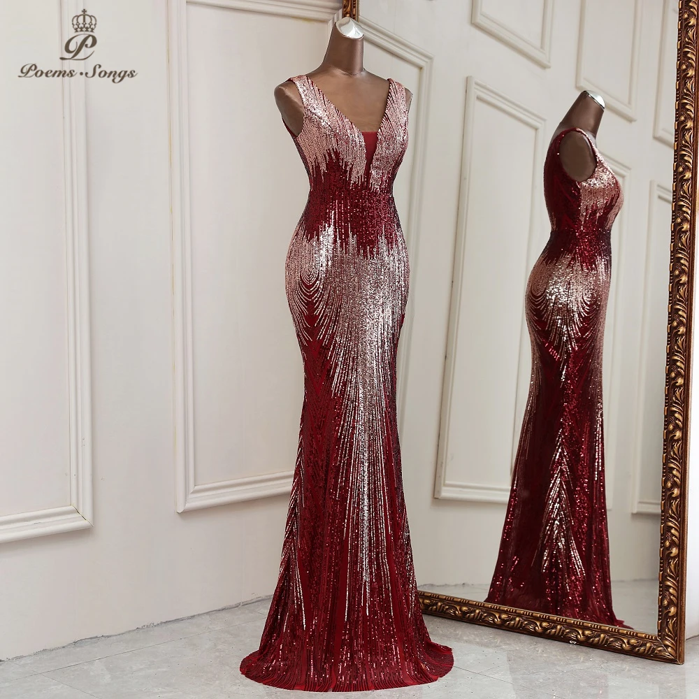 New style Elegant mermaid evening dresses cocktail dresses vestidos formales robe de soiree de mariage