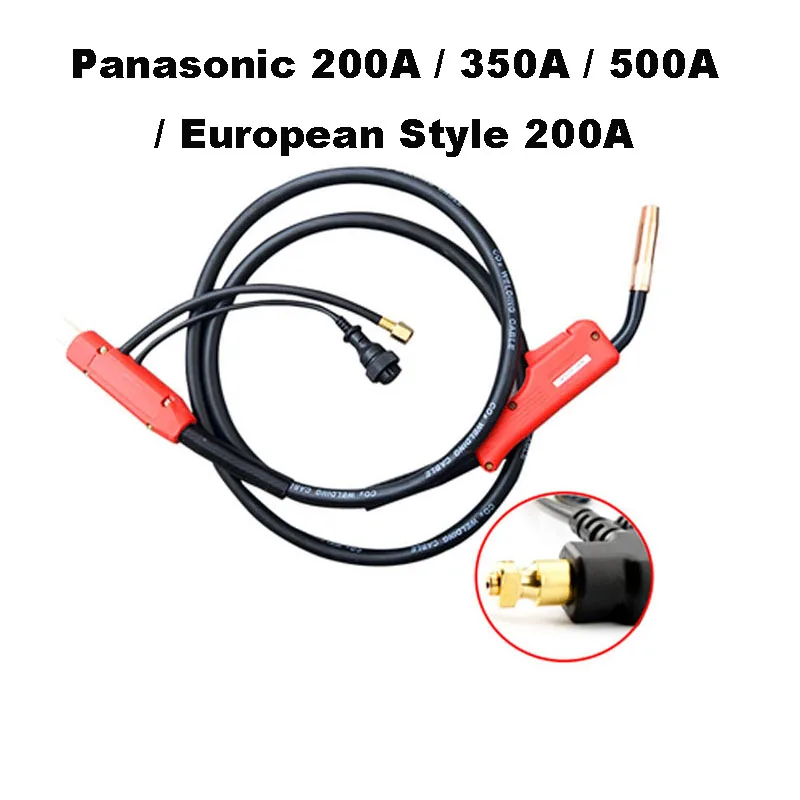 

CO2 Welding Torch Carbon Dioxide Gas Shielded Welder Machine Parts For Panasonic 200A / 350A / 500A / European