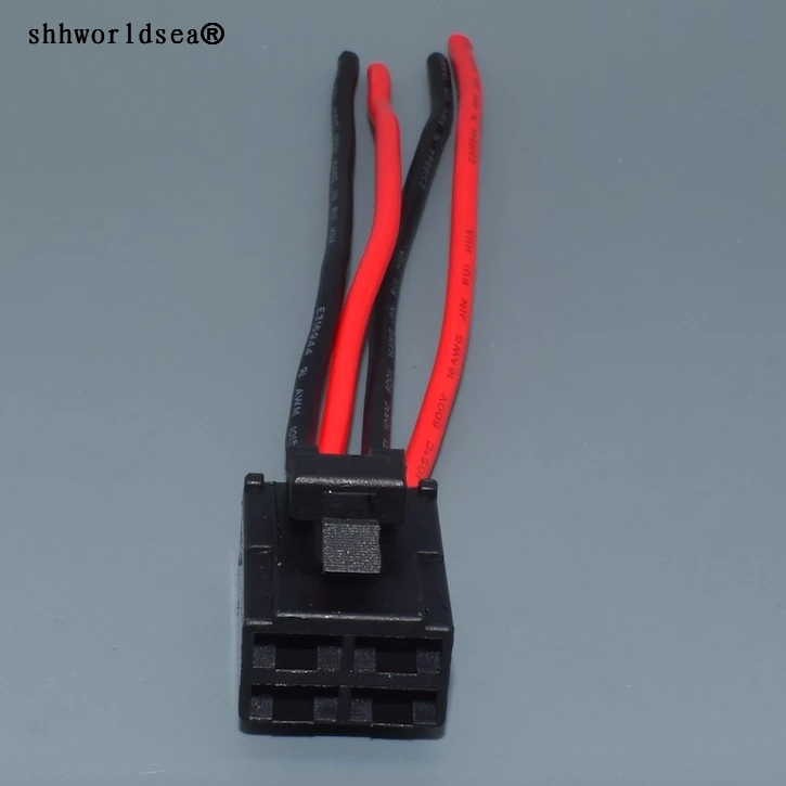 

shhworldsea 6.3mm 4pin Female Relay Socket 7123-2446 Automotive Connector 4 Pin With Terminals/Pins