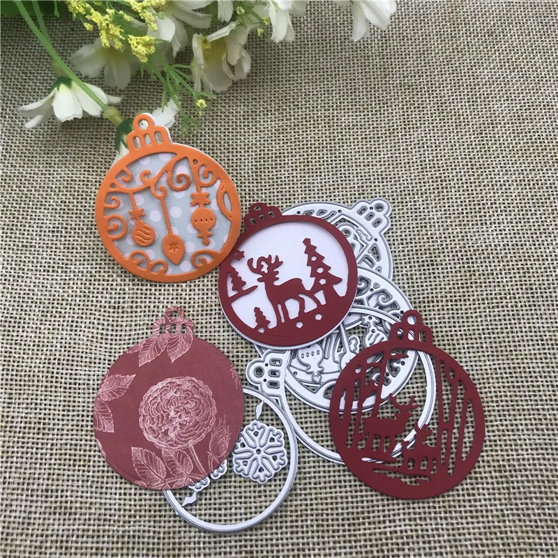 4pc Christmas deer snowflak metalu wykrojniki szablony dla DIY Scrapbooking dekoracyjne wytłaczanie rzemieślnicze szablon sztancowanie