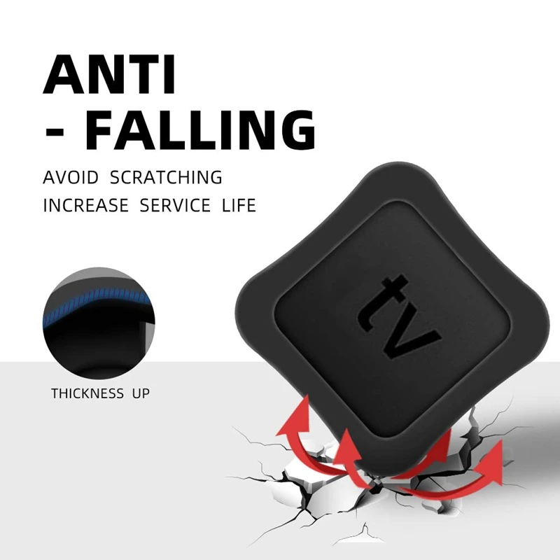 Protective Case Compatible for Apple TV 4K 5Th / 4Th -Anti Slip Shock Proof Silicone Cover