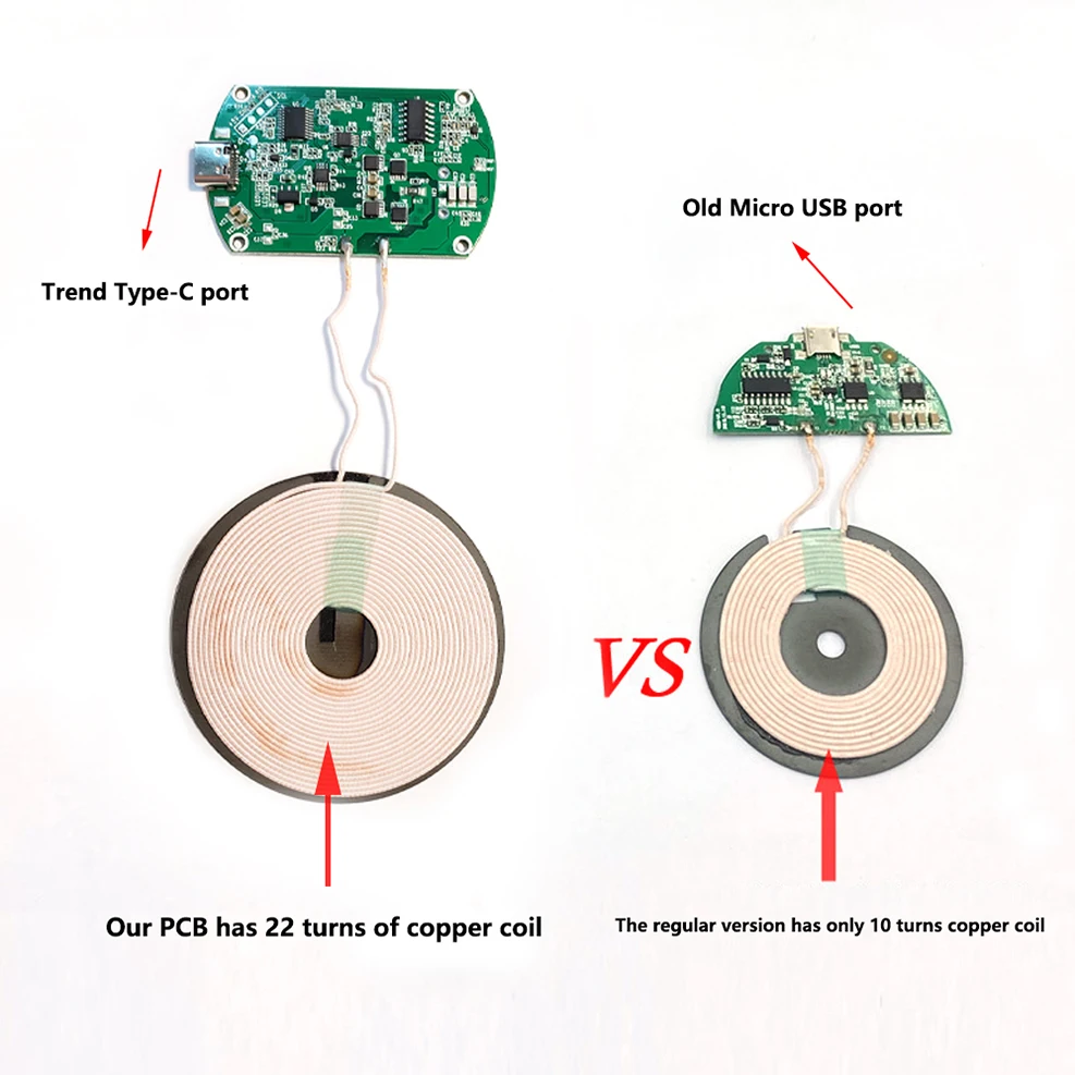 Long Distance Wireless Charger DIY Module  PCBA Circuit Board Coil For iPhone 12 8 Galaxy S20 XIAOMI HUAWEI Qi Wireless Charging