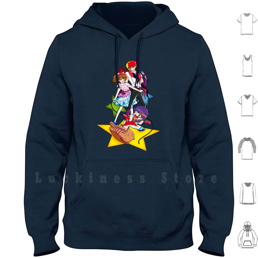 Ai Shite Knight-Oac Hoodies Long Sleeve Ai Shite Knight Love Me Anime Manga Rock Shoujo Bee Hive Beehive Music