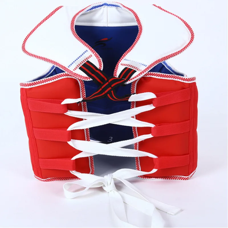 Taekwondo Armor Fighting Training Sanda Protective Kit Both Sides Can Wear Taekwondo Protective Kit WTF Kickboxing Chest Plate