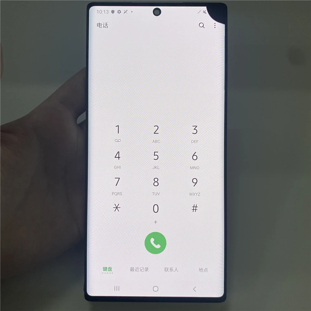 واحد بيع عيب نقطة خط LCD لسامسونج نوت 10 + LCD N975F نوت 10 زائد شاشة الكريستال السائل محول الأرقام بشاشة تعمل بلمس لا الإطار #2