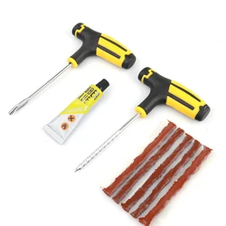 Car Tire Repair Tool Tire Repair Kit Studding Tool Set Auto Bike Tire  Repair Puncture Plug Garage Car Accessories