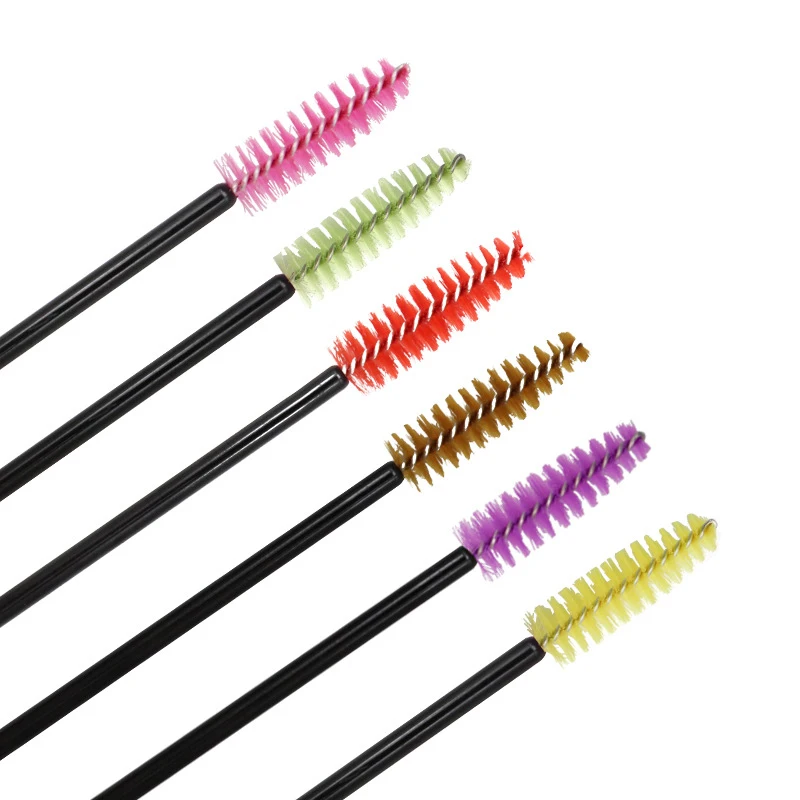 Descartável cílios maquiagem escova, sobrancelha pente, aplicador rímel, spoolie escova, Microbrush Lash Extension Supplies, 50Pcs