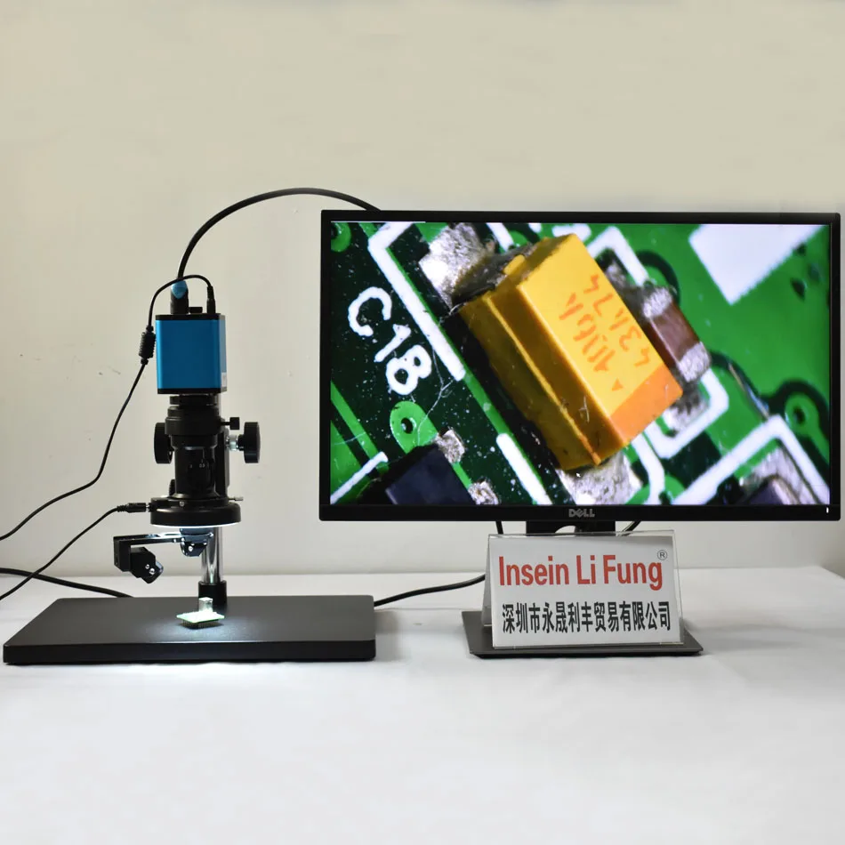 Full HD 1080P Sony Sensor 2D 3D Industrial Video Microscope USB Storage HDMI Optical Magnifier Precision Hardware SMT Testing