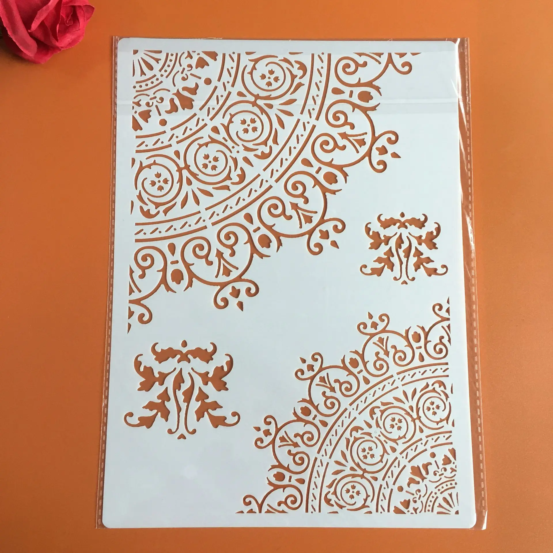 

A4 29 * 21cm Mandala DIY Stencils Wall Painting Scrapbook Coloring Embossing Album Decorative Paper Card Template,wall