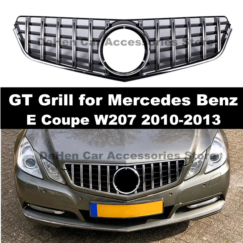 

Front Grille For Mercedes Benz E Class Coupe W207 C207 2010-2013 GT Style Facelift Front Bumper Grill Sport E200 E320 E350 E400