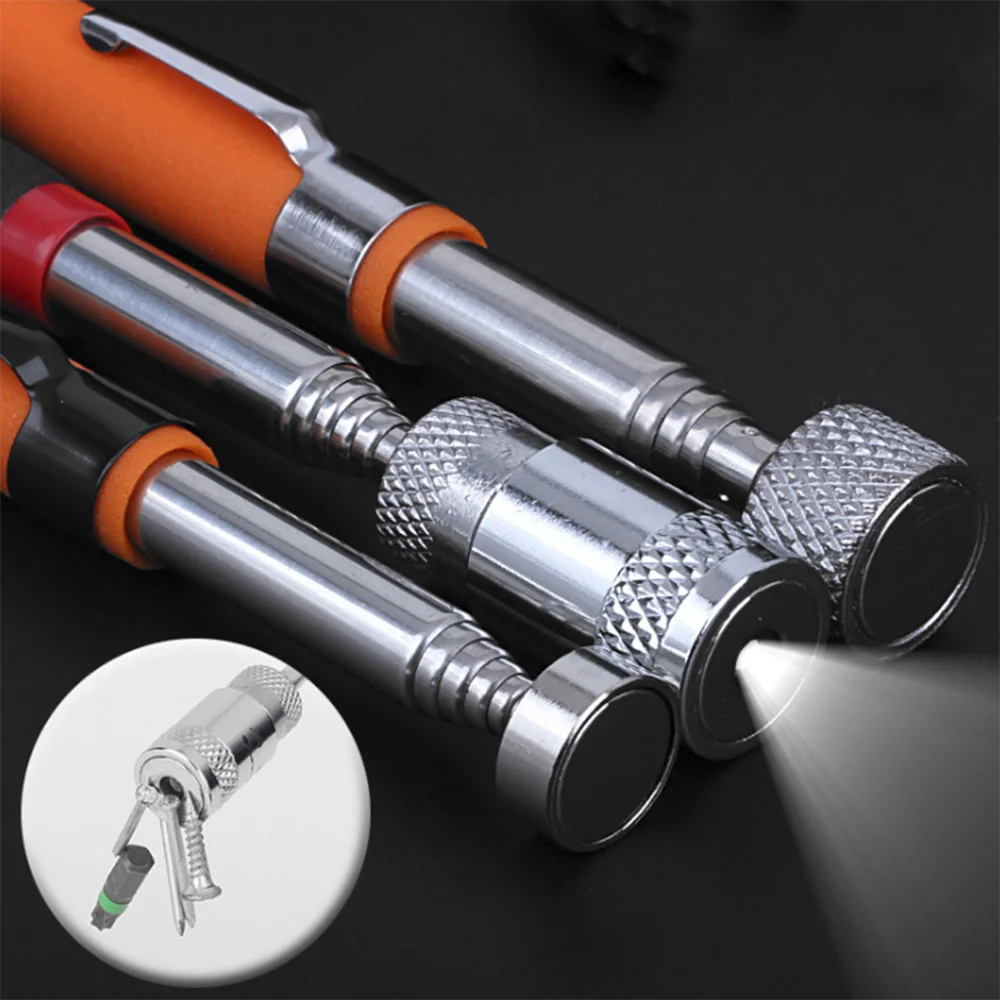 

Powerful Telescopic Magnetic Magnet Pen Handy Tools Capacity for Picking Up Nut Bolt Extendable Pickup Rod Stick Portable Tools