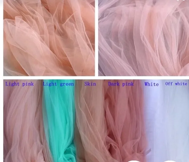 93 colors option!! Soft Tulle Mesh Net Lace for Dress, African and French, SYJ-72018, 30 Yards/Lot