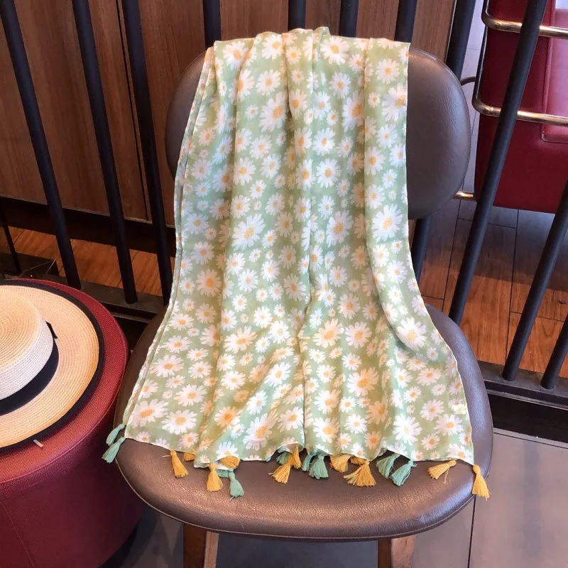 

Retro literary cotton and linen scarf air-conditioned room to keep warm wild shawl travel sunscreen towel