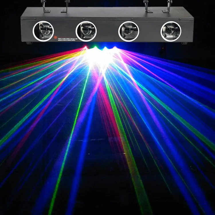 Sound control laser beam stage lighting for bar and ballroom