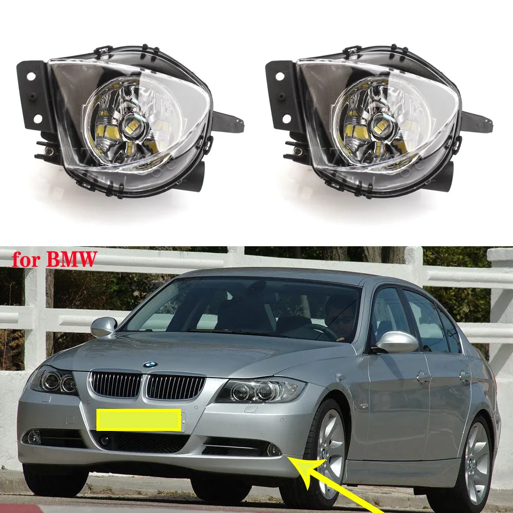 Headlights Fog Lights For BMW E90 E91 3 Series 328i 328xi 325i 325xi 330i 330xi 2005 - 2008 Front Bumper Fog lights Led Halogen