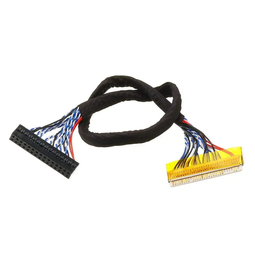 250mm/400mm Universal 2ch 6bit 30pins lvds cable LCD screen cable 1mm Pin Pitch for LCD DIY Notebook LCD Driver Cable