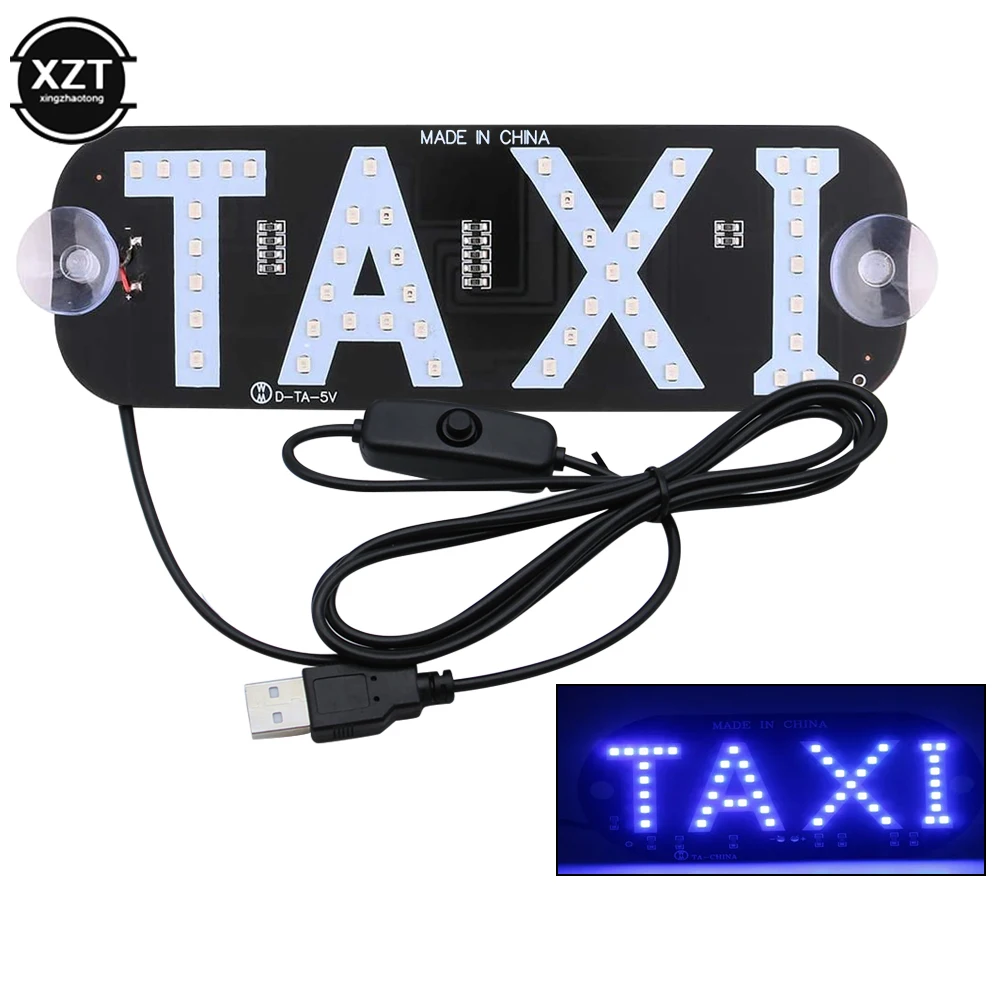 1PCS New Hot Sale Car Interior LED Indicator Light Taxi Cab Windscreen Sign LED Taxi Light Lamp Bulb 4 Color Choose