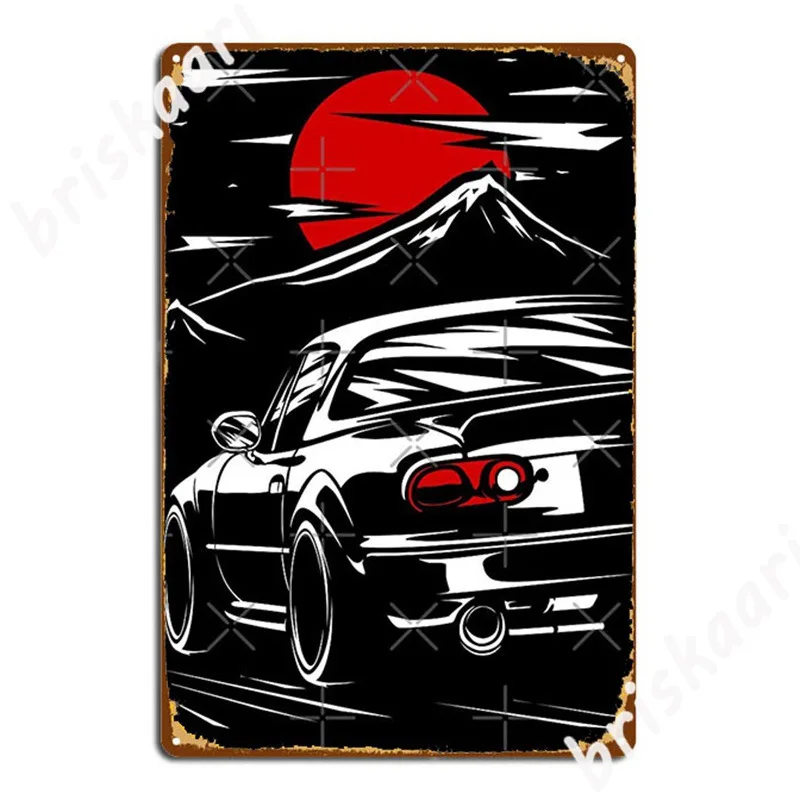 Mx-5 Miata Metal Signs Club Pub Garage Customize Plaques Metal Posters