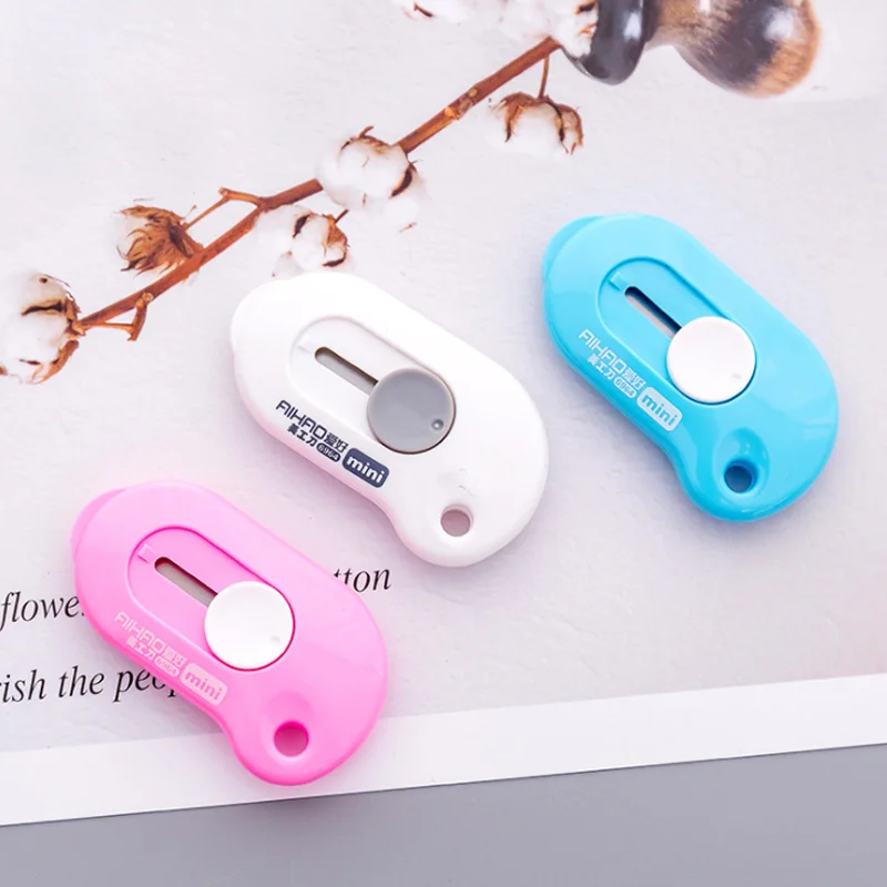 3pc Cute Utility Knife High Quality Alloy Steel Dismantling Knife Cutter Letter Envelope Knife School Office Supplies Stationery