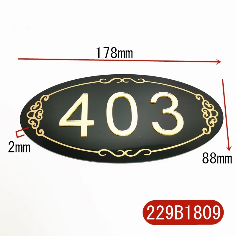 House Number Details About Personalised House Address Plaque Number Signs Oval Shape Door Plates Door Sign Hotel Office Number
