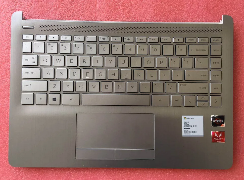 

YUEBEISHENG New For HP 14-DK 14S-DP 14S-DF 14S-CR 14S-CF palmrest US keyboard upper cover Touchpad TNP-I130 L48648-001