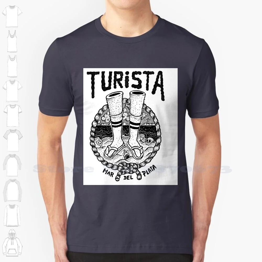 Turista-Mar Del Plata-Argentina 100% Pure Cotton T-Shirt Turista Mar Del Plata Argentina