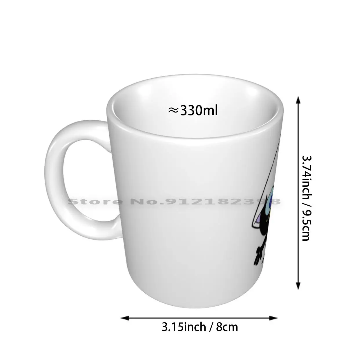 Calimero Ceramic Mugs Coffee Cups Milk Tea Mug Calimero Paris Animates Manga New York Us Money Free Google Luffy Color Legend