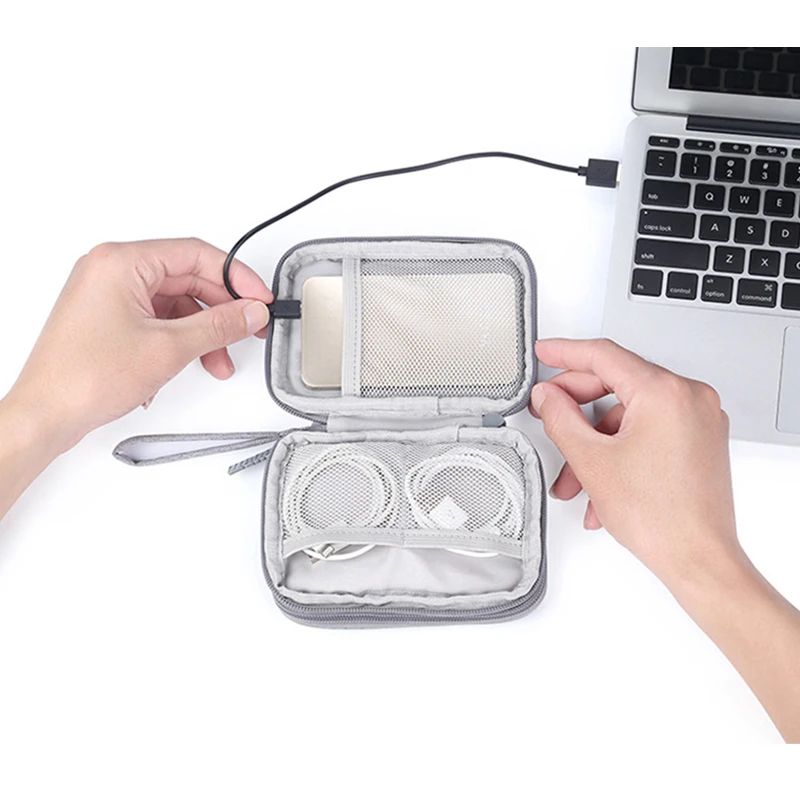 EVA 2.5인치 하드 드라이브 인클로저 보호용 보관 케이스(케이블 및 헤드폰 수납 공간 포함) 하드 드라이브 보관 솔루션