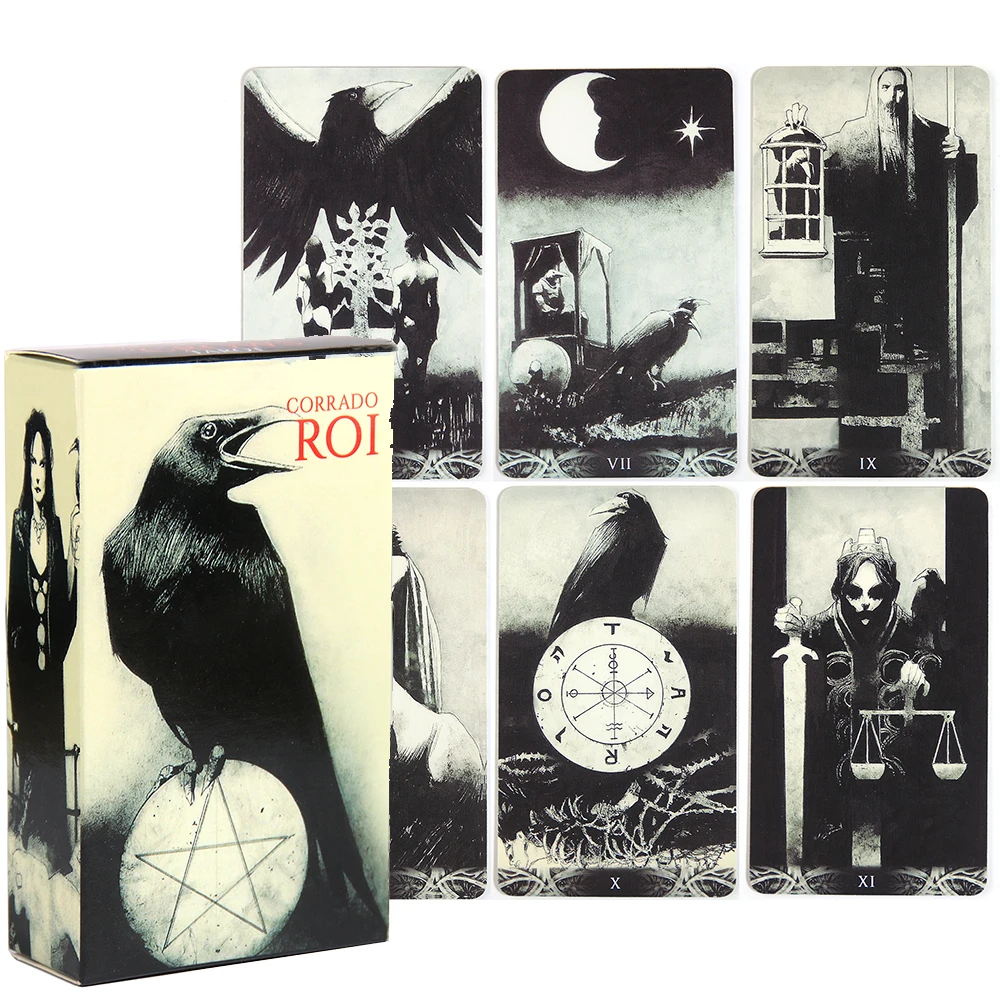 Murder Of Crows Tarot Cards Deck In Stock 78 Card Deck Corrado Roi Divination Collection Gift Oracle Fairy Mystic Mondaysย Witche