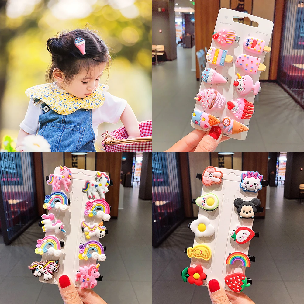 

Sweet Girls Cute Cartoon Animals Fruit Hairpins Children Lovely Hair Clips Barrettes Headband Kids Hair Accessories Gift